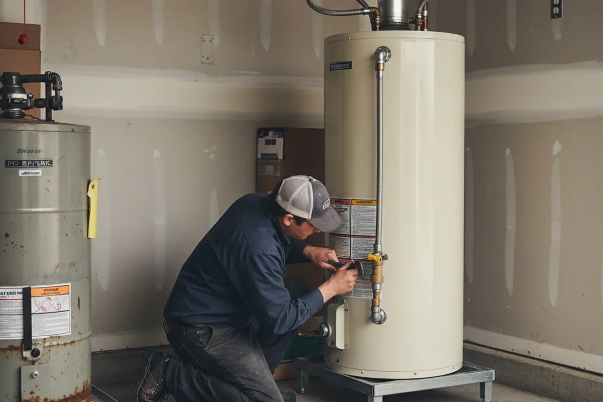 Water heater and shutoff valve replacement in Pequea